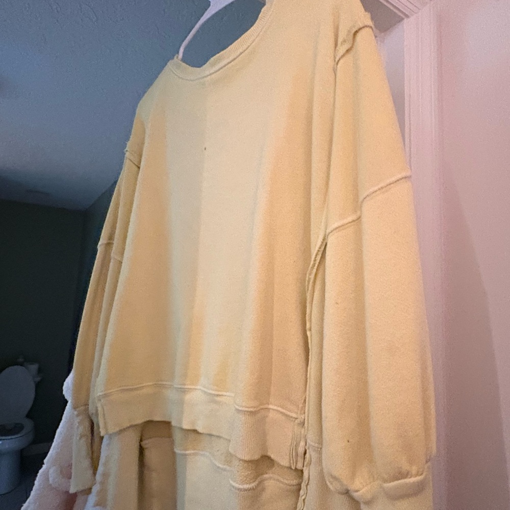We The Free Soft Yellow pullover sweater